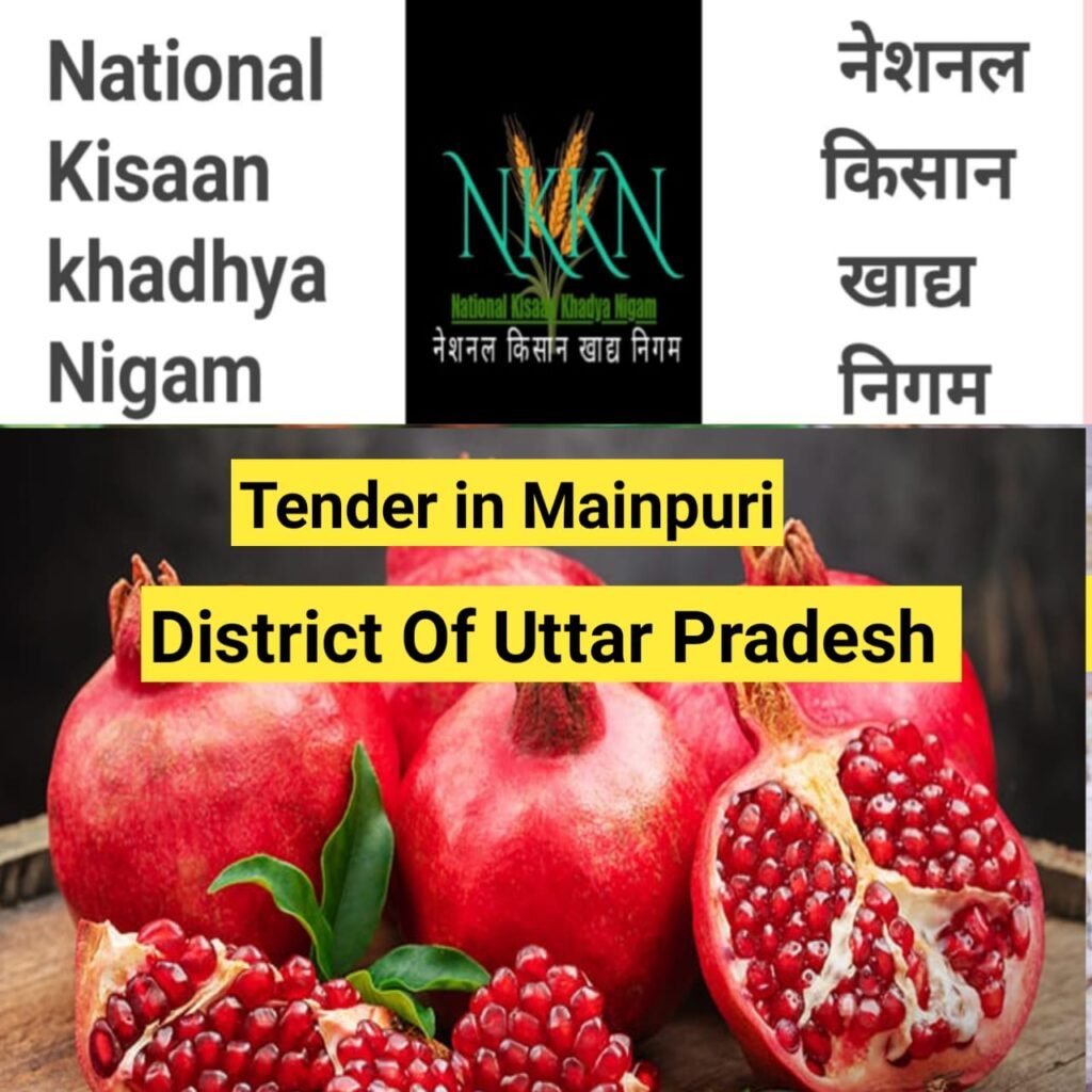 Tender in National Kisaan Khadya Nigam District  Mainpuri of Uttar Pradesh Unit