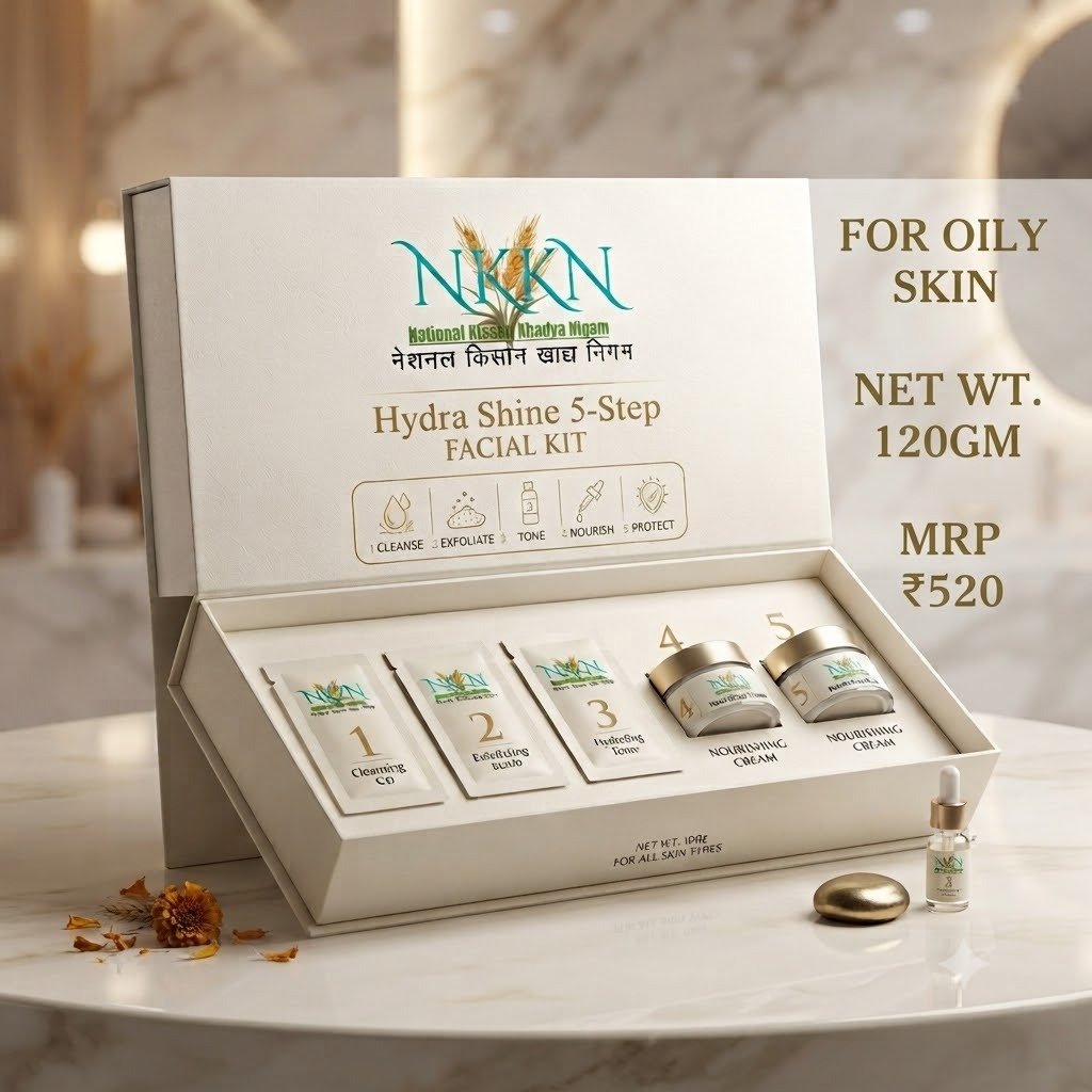 NKKN Brand Hydra Shine Facial Kit For Oily Skin